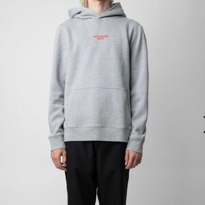 Unisex Zadig & Voltaire Gray Hoodie “Be Fucking Nice”